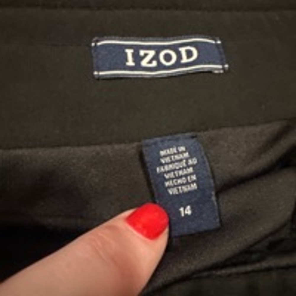 Women's IZOD Skort Size 14 Black - Picture 4 of 8